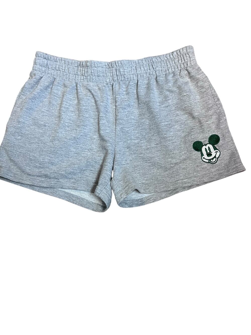 Disney Store Mickey Mouse Sweat Shorts Small Pockets Embroidered Athleisure